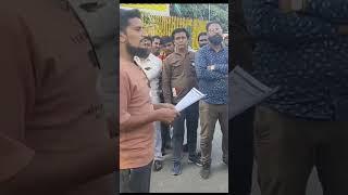 विरोध प्रदर्शन राजस्थान भीलवाड़ा संभल (यू . पी) घटना के लिए