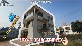 30X40 Triplex 🏠 Sale, Ground Floor Full Parking😳Mysore!! ☎️7022759977