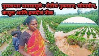 पावसामुळे शेतकऱ्याचे झालेले नुकसान कसे भरून काढावे | Beed Crops Loss