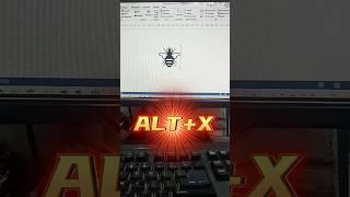 Make a honey bee 🐝 in Ms word #shortvideo #ytshorts #msword #computer knowledge