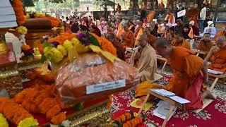 Bodhgaya#Mahabodhi temple#International Jap#25से31Dec24 महाबोधि अंतरराष्ट्रीय जप धम्म का आयोजन