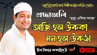 O KOKAI BIHURE URUKA || জাতিয়তাবাদী কণ্ঠশিল্পী ৰাজীৱ শদিয়া আৰু আমাৰ মাজত নাই- RAJIB SADIYA Last Live