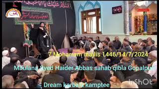 Maulana Syed Haider Abbas Sb Gopalpuri|Ghazi Abbas| Kamptee Nagpur