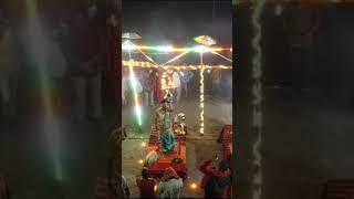 श्री सीताराम नाम जप महायज्ञ ठकराहा में मां नारायणी गंगाआरती#terenging #hindudeity #viral video