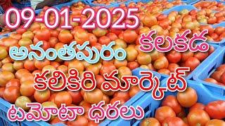 09-01-2025#todaytomatorate in kalakada market#kalikiritomatomarket#TOP#కలకడ మార్కెట్sreenivasvlogs