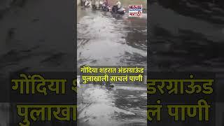 Gondia rain: गोंदिया शहरात अंडरग्राऊंड पुलाखाली साचलं पाणी