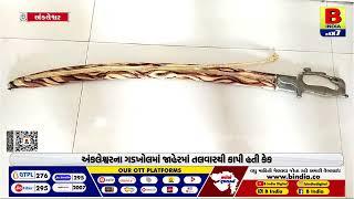 ભરૂચ: તલવારથી કેક કાપવાનું પડ્યું ભારે |