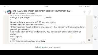 2nd tournament) LSBA बैडमिंटन badminton academy ambala cantt near SD college haryana