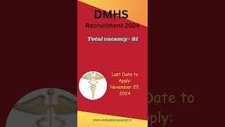 DMHS Dadra & Nagar Haveli Recruitment 2024: Apply for 81 Vacancies in Healthcare & Administration!