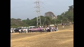 Alnavar Premier League APL tossed by constituency MLA and minister Shri Santosh Lad final match