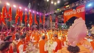 नागपुरातील मानाचा गणपती ❤️‍🔥 Mahal Cha Raja Aagman 2024,शिवगर्जना नागपूर