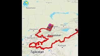 Map of Kyrgyzstan 🇰🇬