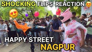 END OF NAGPUR HAPPY STREET EVENT 2024 😜| People Shocking React to Insane Flips 🔥 | Sumit Parkour