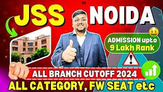 JSS Noida Cutoff Jee Mains 2024 📈 | All Branch & All Category Cutoff | UPTU Counselling 2024 | UPTAC