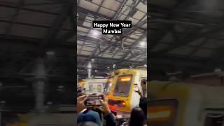 Mumbai's life line local train welcome NewYear 2025 in his style. Visual from CSMT