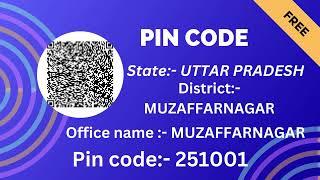 Uttar pradesh Muzaffarnagar Ka pin code 251001 / Muzaffarnagar ka post office