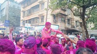 आमदार प्रशांतदादा ठाकुर यांची विजयी चौकार रॅली भाजप पक्ष कार्यालय पनवेल