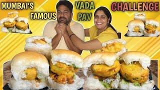 MUMBAI'S FAMOUS STREET FOOD VADA PAV EATING CHALLENGE | VADA PAV CHALLENGE | STREET FOOD CHALLENGE