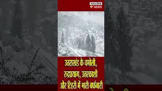 उत्तराखंड के चमोली, रुद्रप्रयाग, उत्तरकाशी और टिहरी में भारी बर्फबारी