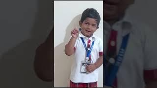 Manas | Poem Johnny Johnny Yes Papa | Rice Play School Kakinada.