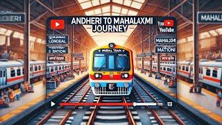 (MUMBAI) ⛔️ Andheri To Mahalaxmi Station Local Train Travel MUMBAI 4K