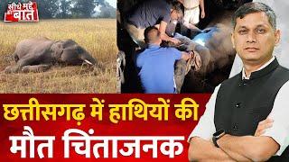 Seedhe Mudde Ki Baat : Chhattisgarh में Elephants death चिंताजनक है | Surajpur | Pratappur