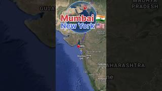 Mumbai to New York flight Route