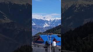 Enchanting mountain view serine nature snow-capped mountains Dalhousie