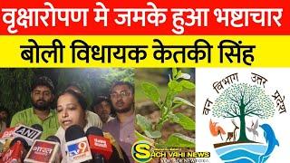 बलिया:विधायक केतकी सिंह ने वन अधिकारियों पर भष्टाचार का लगाया आरोप वृक्षारोपण मे जमके हुआ भष्टाचार,