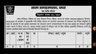 सारण जिले में Vacancy 2024 Notice | 12th/Graduate Students Elligible