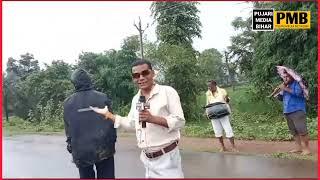 बालाघाट मध्य प्रदेश ग्राम दहे गढ़वा में पुलिस पटेल रोपाई का कार्य समाप्ति