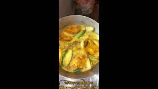 ভাঙড় মাছ গাছের বেগুন দিয়ে ঝোল🍆|| Bhangor Macher Begun Diya jhol ||