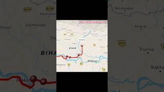22913/14 Bandra Terminus - Saharsa Humsafar Express Route Map