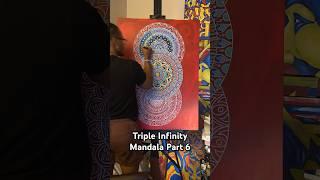 Simple and Easy Triple Infinity Mandala🖤🧨💫