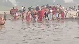 #ganga snan me dubki lgaya  सिमरिया धाम