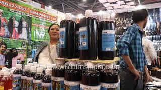 Display of Adivasi Hair Oil shop at India International Trade Fair Pragati Maidan New Delhi