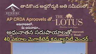 తాడికొండ అడ్రోడ్డుకి అతి చేరువలో// 40 ఎకరాల మెగా గేటెడ్ కమ్యూనిటీ వెంచర్....