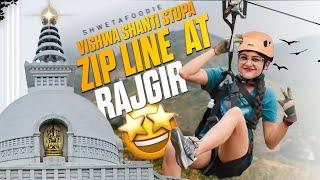 Rajgir Zip line | Rajgir Vishwa Shanti Stupa | Top Activities at Rajgir Bihar |