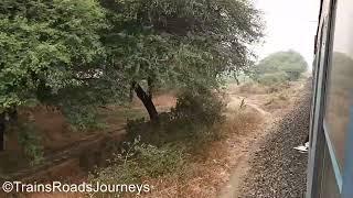 Mhow - Ratlam DEMU enters Balauda Takun Railway Station