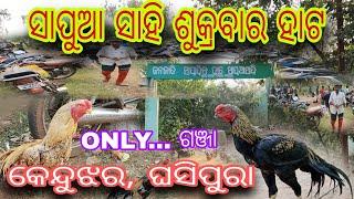 କେନ୍ଦୁଝର, ଘସିପୁରା, ସାପୁଆସାହି ଶୁକ୍ରବାର ହାଟ |