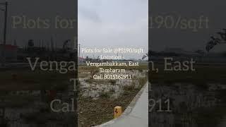 Plots for Sale ₹5190/sqft. East Tambaram.