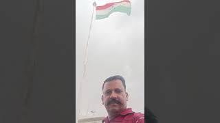 अनूपपुर रेलवे स्टेशन पर भारत का भव्य ध्वज लहराता हुआ