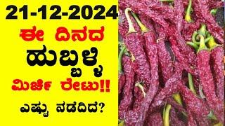 Today Hubballi Market Chilli Rates l 21-12-2024 l ಬ್ಯಾಡಗಿ ಮಿರ್ಚಿ ಗರಿಷ್ಠ ಬೆಲೆ ಎಷ್ಟು? l BealertJob