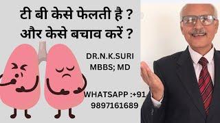 How does tuberculosis spread and how do we prevent tuberculosis? (In Hindi) Dr. N.K. Suri MBBS; MD