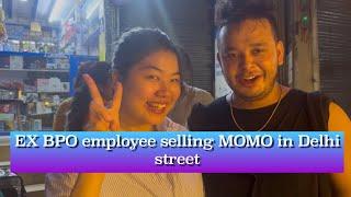 North east Couples left BPO job and started their own business selling Momo in Delhi street