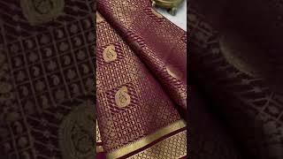 🇮🇳ಮೈಸೂರು Pure Crepe New Elegant Rich Brocade ಸಿಲ್ಕ್ ಸೀರೆಗಳು 2024/130gms/16999/silk mark