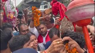 भारत सरकार के जलशक्ति राज्यमंत्री राज भूषण चौधरी का बिहार के हाजीपुर में बीजेपी द्वारा भव्य स्वागत!