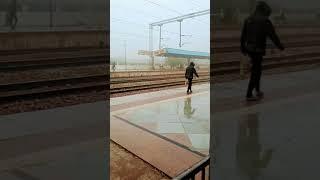 Charkhi dadri railway station view 🚉♥️🌧️