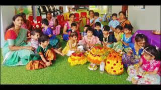 Telangana popular festival batukamma celebrations at EUROKIDS Khammam