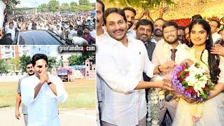 YS Jagan Attends YSRCP State Secretary Daughter Wedding Reception | Kurnool | greatandhra.com